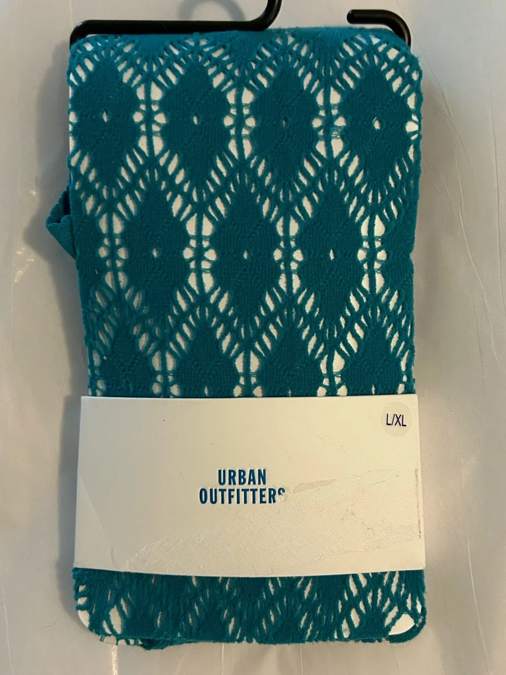 Urban Outfitters Teal Lace Patterned Tights